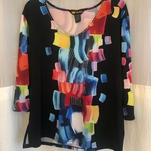 Valentina top-Multi color- Size Med